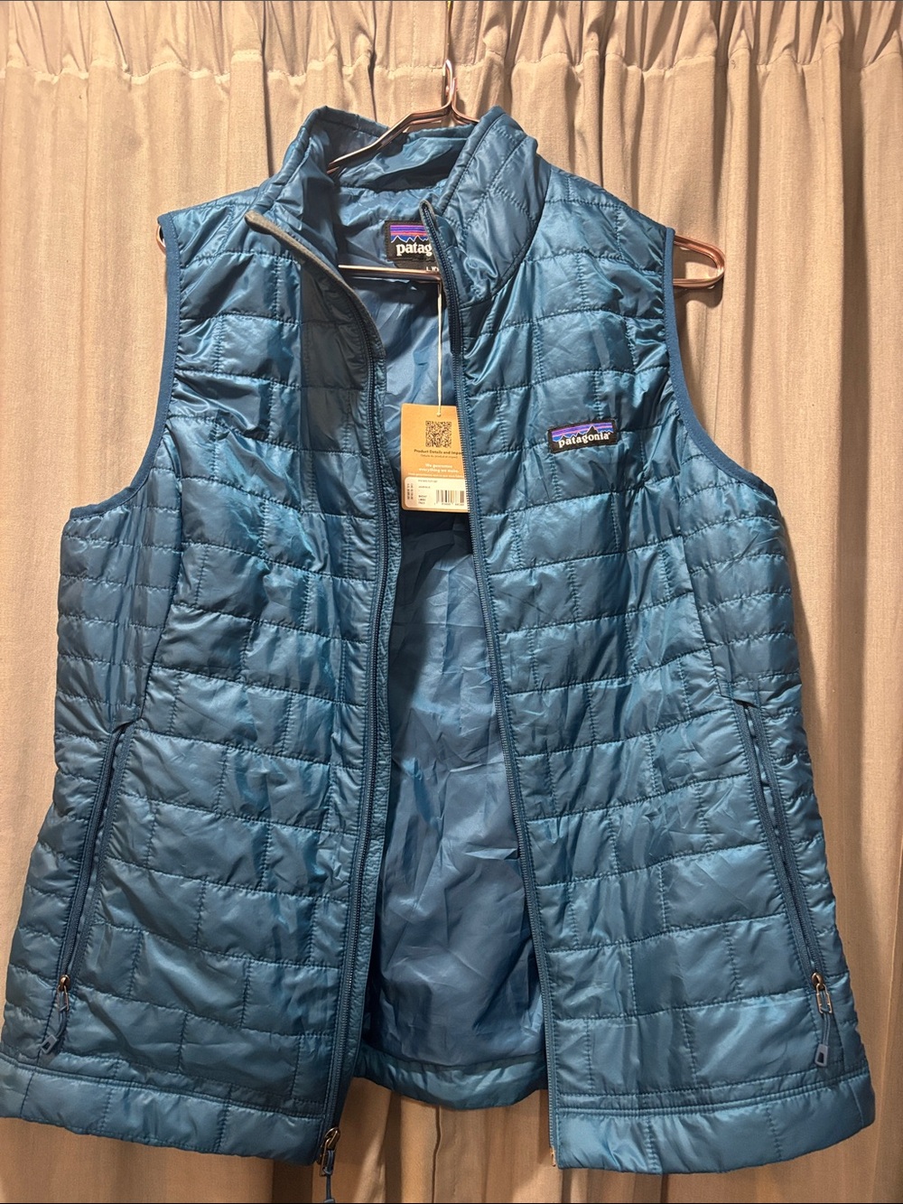 Patagonia Blue Quilted Women's Insulated Vest